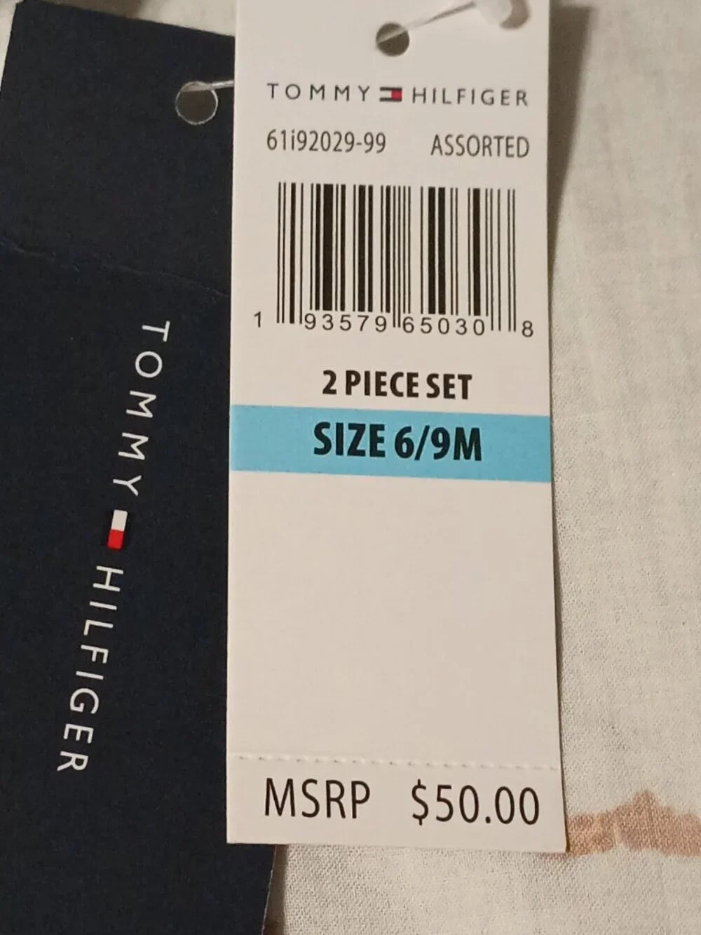 NEW Tommy Hilfiger Children's Set 6/9 Month